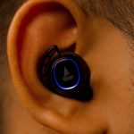 Bluetooth earbuds with colorful design