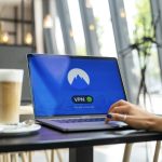 NordVPN app interface on laptop screen