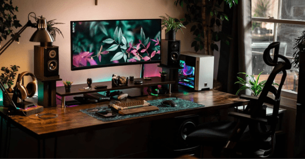 compact gaming desk 