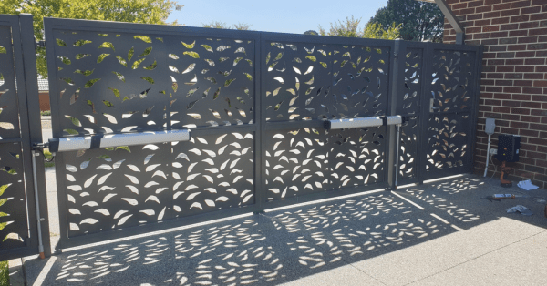 laser-cut metal gates 