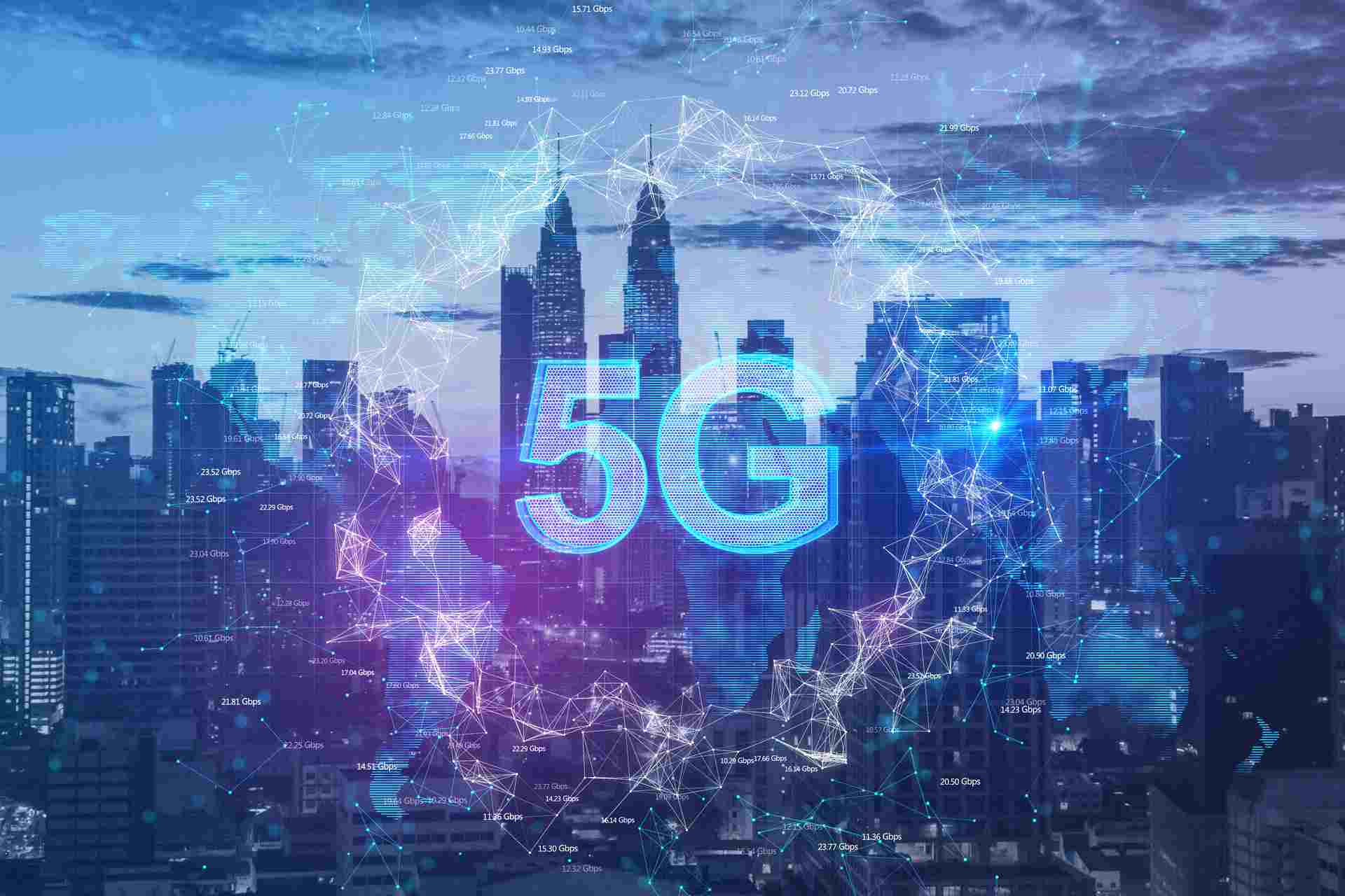 5G network technology illustration