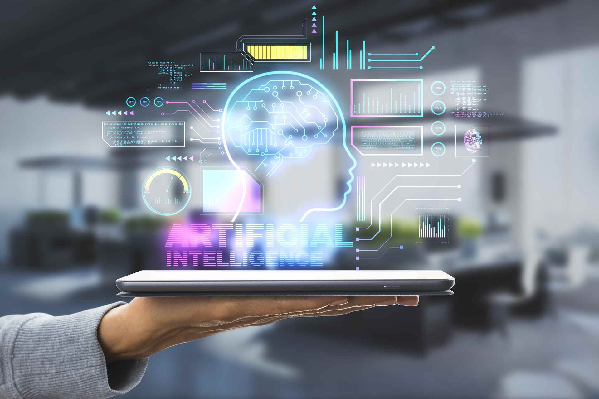AI for small business concept